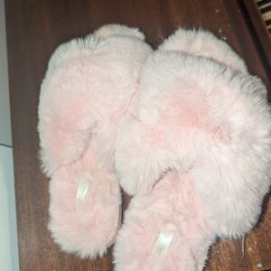 Pink Fluffy Slippers